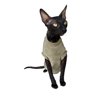 Kotomoda Hairless Cat's Cotton Stretch T-Shirt Mexican Sculls for Sphynx Cats 