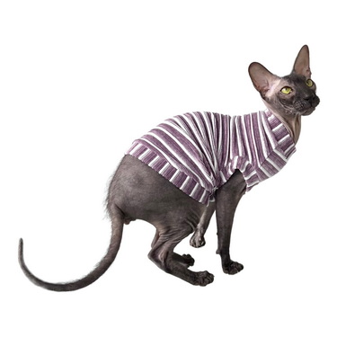 Kotomoda Cat T-Shirt - Tender Owl Green Design For Sphynx & Hairless Cats, Size Small 2 thumbnail image