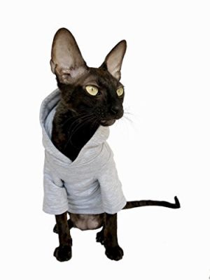 Kotomoda Sphynx Cat's Hoodie Santa Klaus Naked Cat Hairless Cat Clothes (S